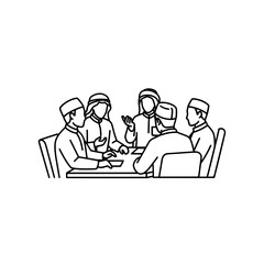 People in a business meeting discussing ideas at a table