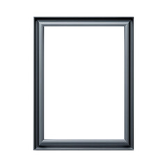 white photo frame PNG