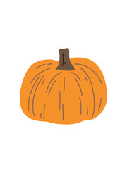 vector illustration of a fresh pumpkin