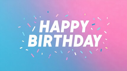 Celebrate joyful birthday party with colorful confetti decorations