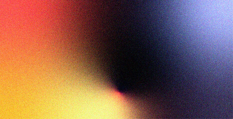 Colorful abstract gradient background with grainy noise texture.