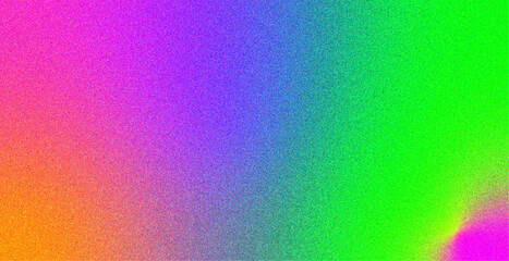 Bright colorful gradient background with grainy noise texture