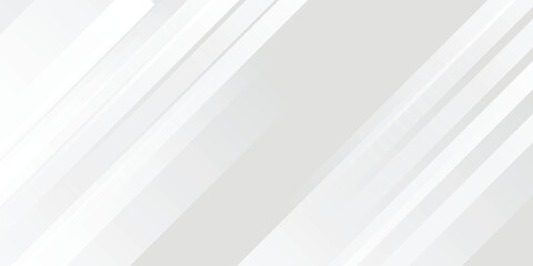 Obraz premium Diagonal grey gradient lines background. Abstract silver stripes wallpaper. Abstract gray tech backdrop. Oblique gris texture for graphic design, poster, banner, flyer, brochure, presentation. Vector