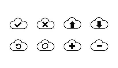 Obraz premium Set of black vector web icons including hat mustache cloud sun and other fashion and weather symbol. including hat mustache cloud sun and other fashion and weather symbols 