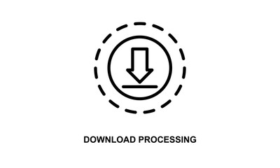 Download Processing Vector Icon Isolated On White Background