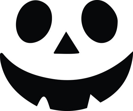 Jack-O'-Lantern Faces Vector &ndash; Halloween Pumpkin Carving design for Cricut, Stickers, and Spooky Decor