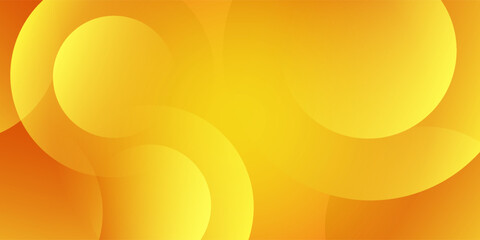 Vibrant orange and yellow background with abstract circular patterns. The background is smooth and bright, featuring orange and yellow hues. Colorful gradient background with copy space.