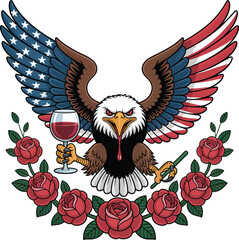 Naklejka premium Cute cartoon eagle owl character with big eyes on a tree branch with brown feathers and a funny beak, ideal for a nature-themed design illustration