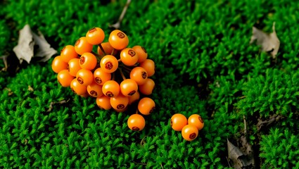 ripe berries salmonberries orange berries wild berries forest fruit wild harvest organic fruit summer fruit close-up freshness
