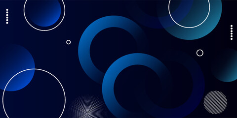 Abstract blue geometric background. Dynamic shapes composition. Vector illustration