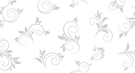 Elegant Swirls & Botanical Accents A Delicate Flourish Design for Your Creative Projects