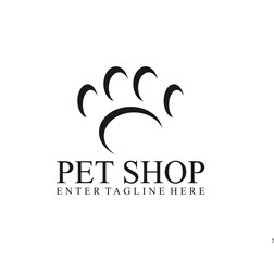 Pet shop logo design, cat paw logo, dog paw, footprint, vector, silhouette, pet food symbol, veterinarian, puppy, paw, animals, illustration, cute, vet, health, shape, love
