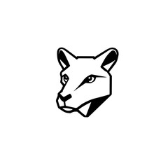 wolf head isolated on white