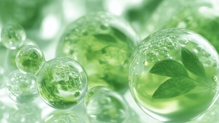 green molecular structure wallpaper with abstract scientific pattern design