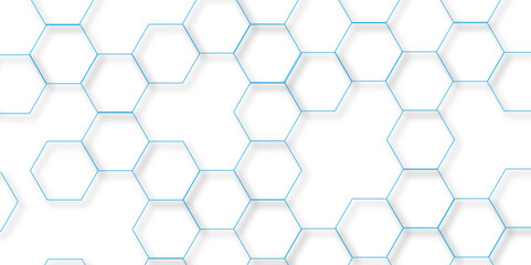 Fototapeta premium Geometric abstract hexagon technology background.. Abstract honeycomb background.. Vector illustration of hexagons pattern, Creative idea for medical technology or science design. 