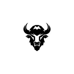 bull head vector logo 