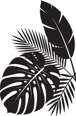 "Vector Illustration of Tropical Leaves".