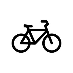 Fototapeta premium Silhouette of a bicycle with minimalist style for active lifestyle