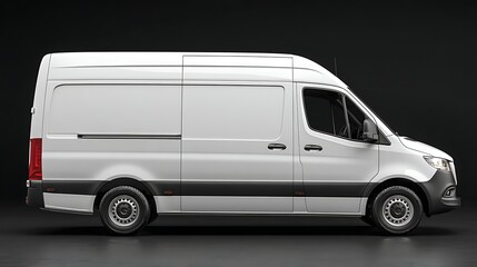 White Van Side View
