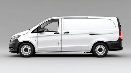 White Van Side View