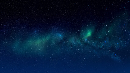 Obraz premium Vast expanse of the night sky filled with countless stars and nebulae