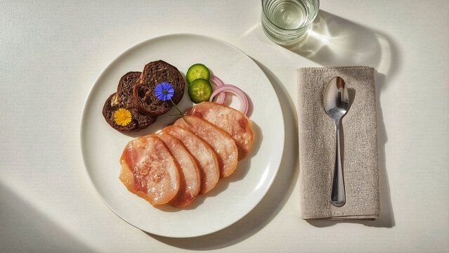 sausage on a plate