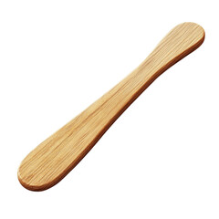 Kitchen wooden spatula isolated kitchenware cooking utensil baker tool on transparent background