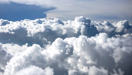 Dense cloud formations seen from above