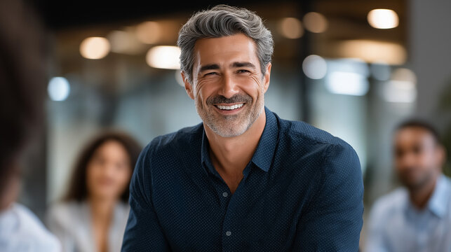 Team Leadership in a Collaborative Office Discussion - Powered by Adobe