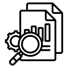 Explore icon with line style