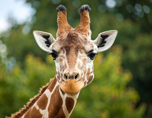 portrait of a giraffe