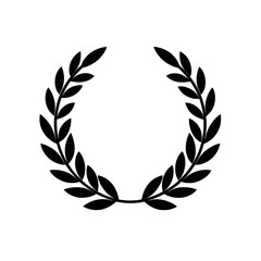 Empty dark circle wreath