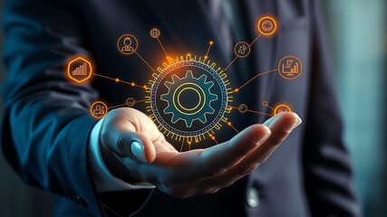 Business technology network connection data