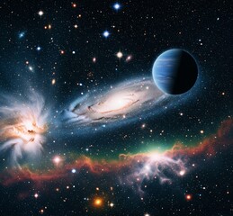 alien planet in space