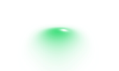 Green radial glow effect with soft blur and bright center on white background. Perfect for light overlays, digital highlights, energy concepts, tech visuals, or UI button graphics in vector art.