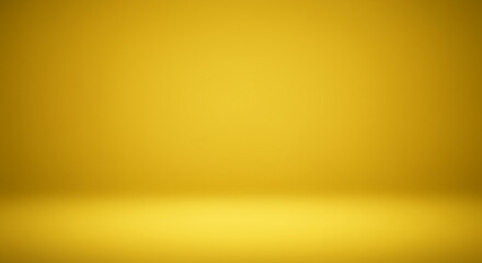 Solid yellow background, subtly gradient shaded, ideal for product photography or graphic design.