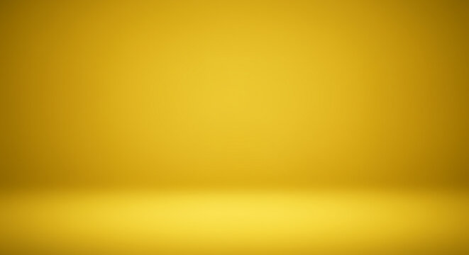 Solid yellow background, subtly gradient shaded, ideal for product photography or graphic design.