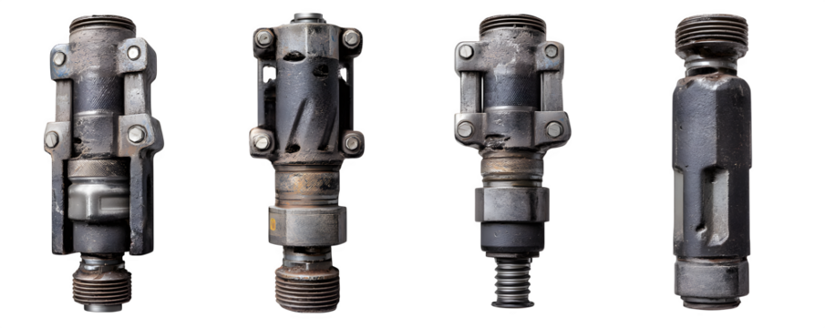 Photo-Realistic High-Resolution Detailed hydraulic breaker hammer atta PNG cutout, commercial stock asset, ideal for video overlays and advertising, creative projects, content creation