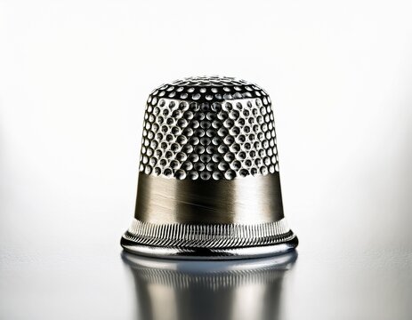 one single metal thimble for sewing protection