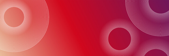 Abstract modern gradient horizontal template background. Trendy bright circle lines creative design. Minimal style graphic elements. Suit for poster, cover, banner, flyer, brochure, presentation