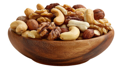 Healthy cashews and almonds in plate