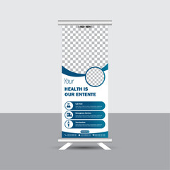 Creative and clean Roll up banner design.