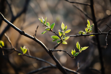spring in the park, generated AI