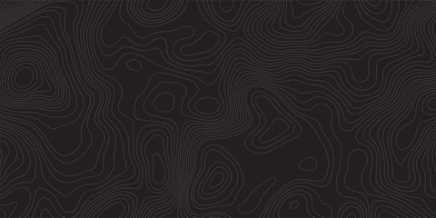 Topographic map lines, contour background. Geographic abstract grid.  Dark relief vector trendy background for flyer and banner