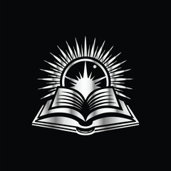 Serene Hammock Escape: Relaxing Book Reading Vector Logo for Literary Enthusiasts. Literary Bliss: Relaxing in a Hammock with a Book Vector Logo Design.