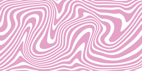 Wavy liquid design groovy background, liquid marble texture with stains, stylist pink background with lines