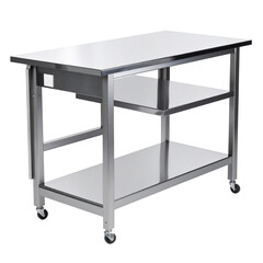Stainless steel commercial work cart for kitchen or food preparation