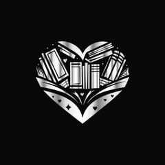 Serene Hammock Escape: Relaxing Book Reading Vector Logo for Literary Enthusiasts. Literary Bliss: Relaxing in a Hammock with a Book Vector Logo Design.