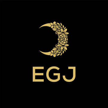 EGJ Letter Initial Logo Design Template Vector Illustration