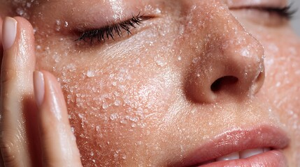 Facial Scrub Close-up